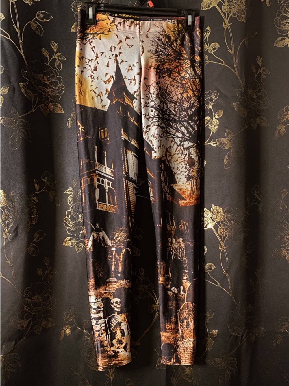 Blackmilk Haunted House Halloween Leggings